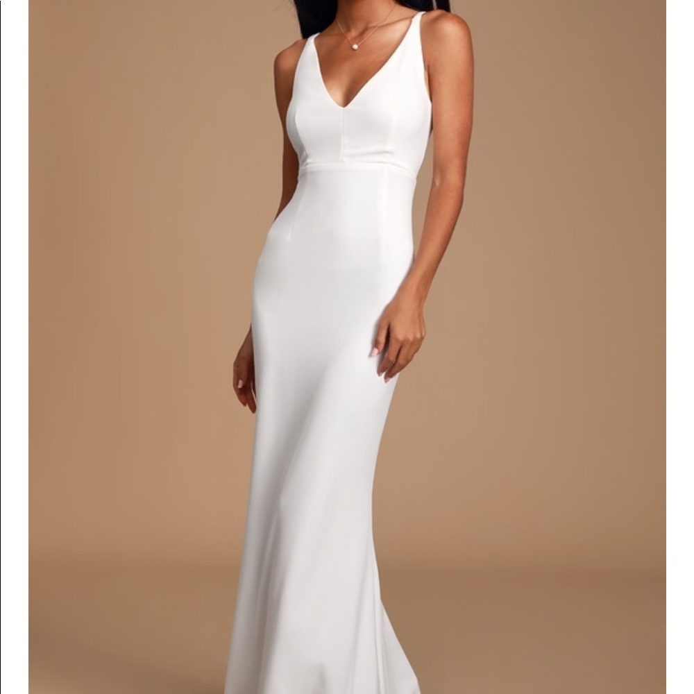 Lulus’s white dress, brand new with tags